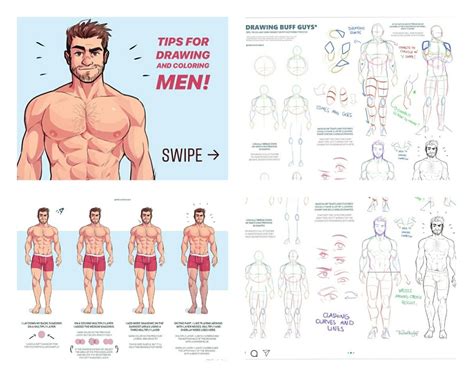 How to draw buff guys